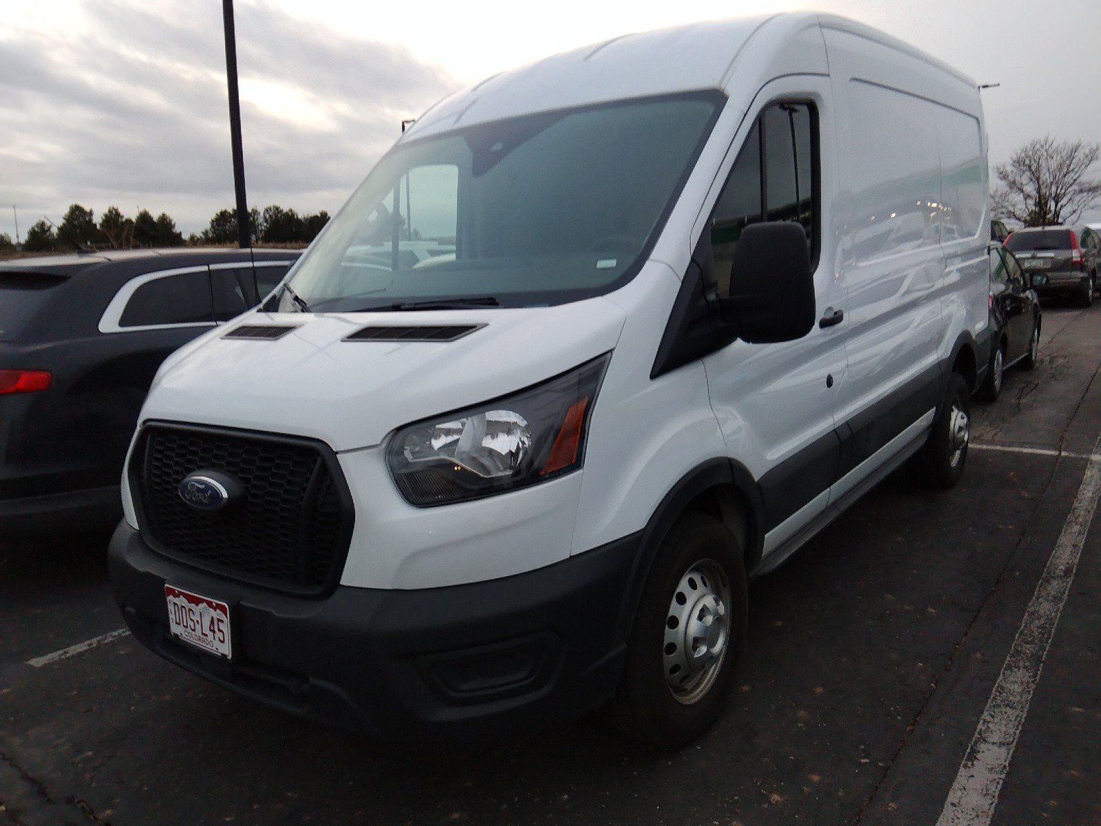 Used 2023 Ford Transit Cargo Van T-250 130" Med Rf 9070 GVWR AWD