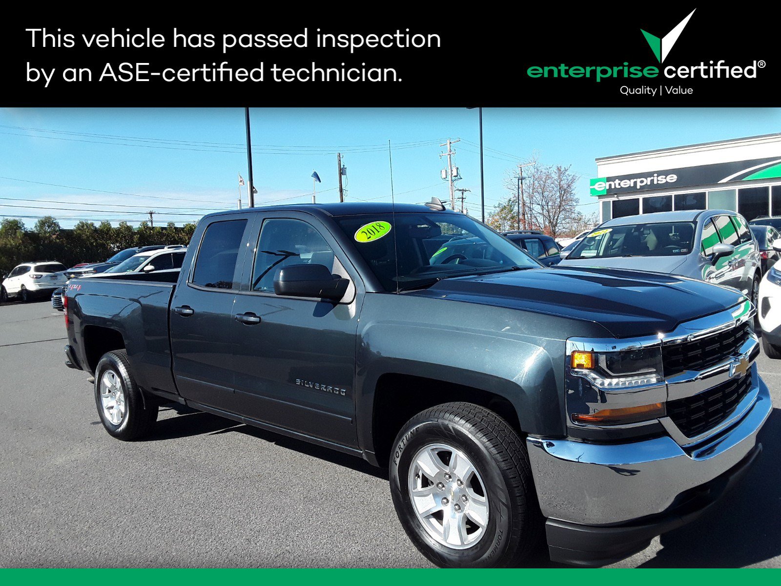 Used 2018 Chevrolet Silverado 1500 4WD Double Cab 143.5" LT w/1LT